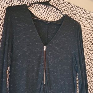 Half zipper a line express dress